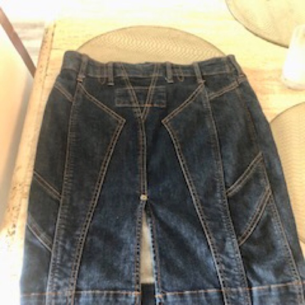 Rare Marc Jacobs unique denim blue skirt sz 6